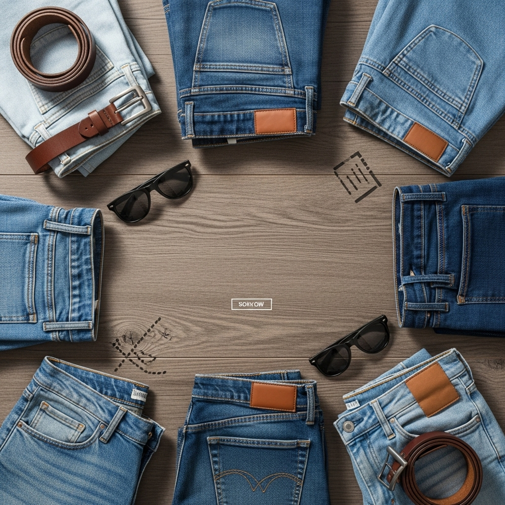 Jeans styles display